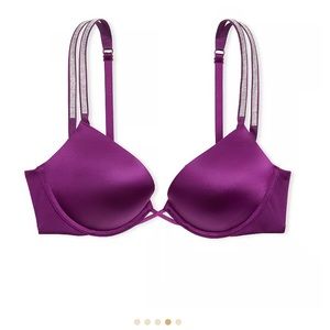 NWT Victoria Secret Bombshell Add-2-Cups Push-Up Bra 36C Grape Soda